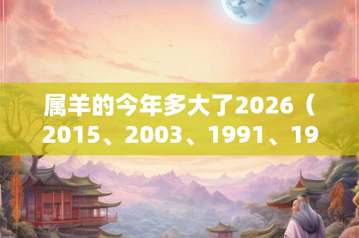 属羊的今年多大了2026（2015、2003、1991、1979、1967）