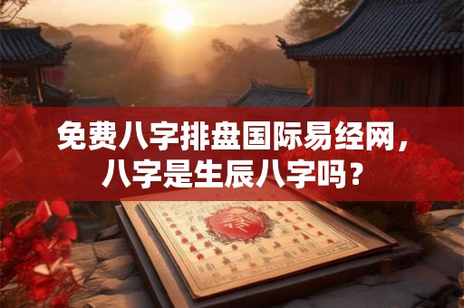 免费八字排盘国际易经网，八字是生辰八字吗？