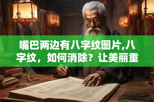 嘴巴两边有八字纹图片,八字纹，如何消除？让美丽重现！