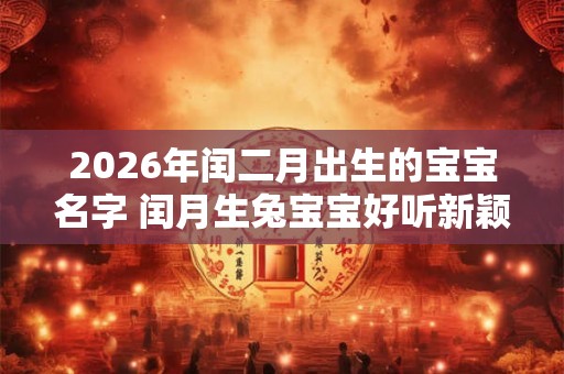 2026年闰二月出生的宝宝名字 闰月生兔宝宝好听新颖的名字