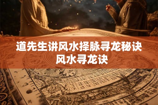 道先生讲风水择脉寻龙秘诀  风水寻龙诀